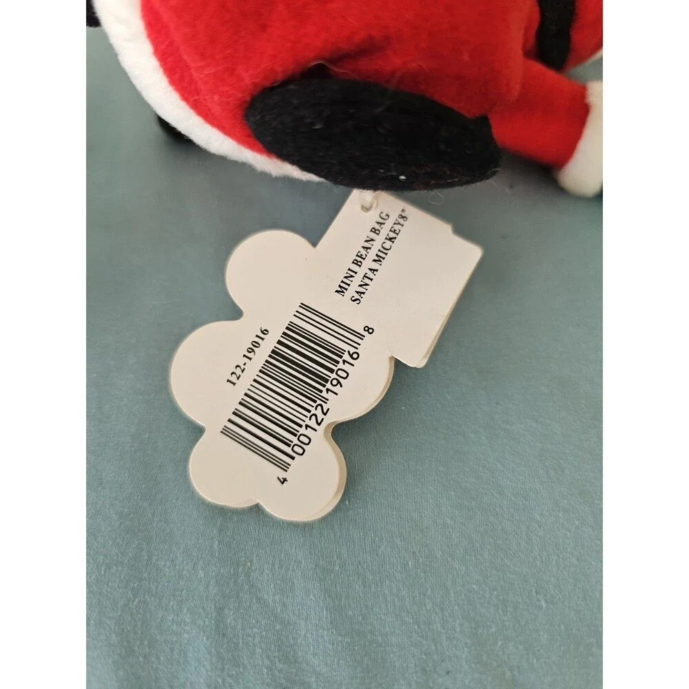 VTG Disney Store Santa Mickey & Minnie Mouse Mini Bean Bag Christmas Plushes
